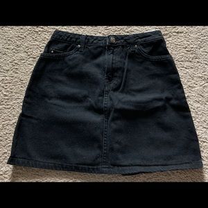 Divided H&M Black Denim Skirt Size 2